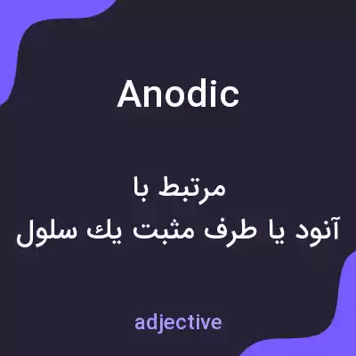 معنی anodic به فارسی معنی anodic به فارسی