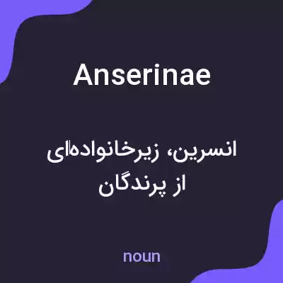معنی anserinae به فارسی معنی anserinae به فارسی