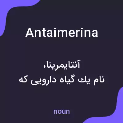 معنی antaimerina به فارسی معنی antaimerina به فارسی
