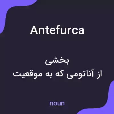 معنی antefurca به فارسی معنی antefurca به فارسی
