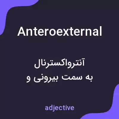 معنی anteroexternal به فارسی معنی anteroexternal به فارسی