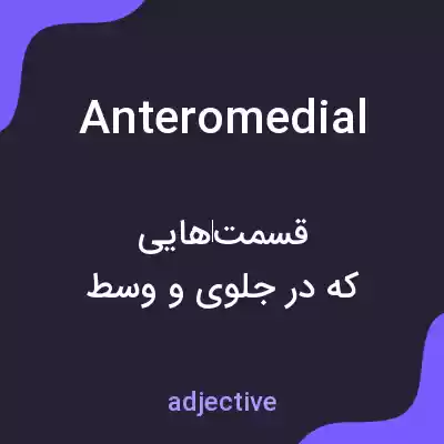 معنی anteromedial به فارسی معنی anteromedial به فارسی