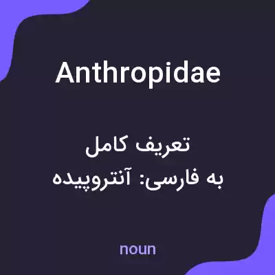 معنی anthropidae به فارسی معنی anthropidae به فارسی
