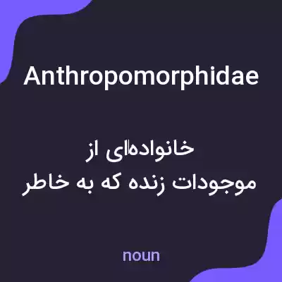 معنی anthropomorphidae به فارسی معنی anthropomorphidae به فارسی