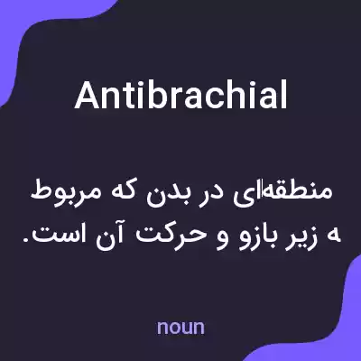 معنی antibrachial به فارسی معنی antibrachial به فارسی