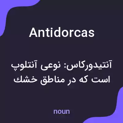معنی antidorcas به فارسی معنی antidorcas به فارسی