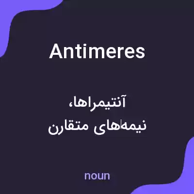 معنی antimeres به فارسی معنی antimeres به فارسی
