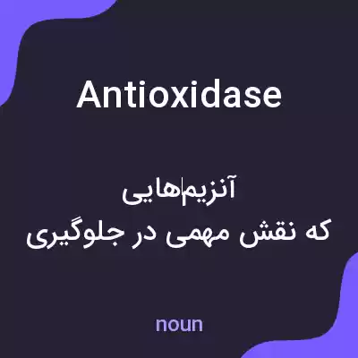 معنی antioxidase به فارسی معنی antioxidase به فارسی