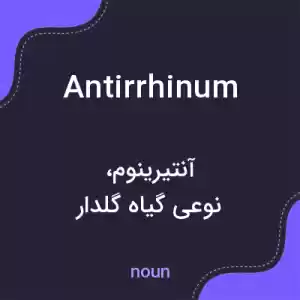 معنی antirrhinum به فارسی معنی antirrhinum به فارسی