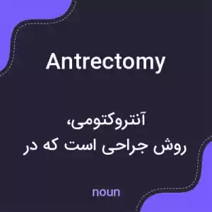 معنی antrectomy به فارسی معنی antrectomy به فارسی