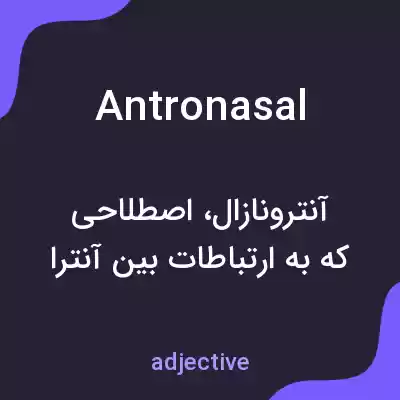 معنی antronasal به فارسی معنی antronasal به فارسی