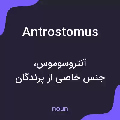 معنی antrostomus به فارسی
