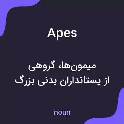 معنی apes به فارسی معنی apes به فارسی