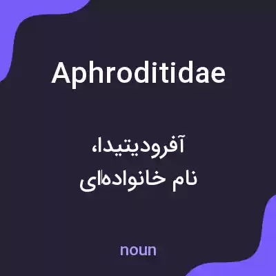 معنی aphroditidae به فارسی معنی aphroditidae به فارسی
