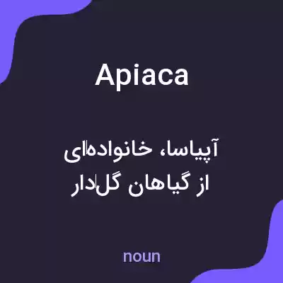 معنی apiaca به فارسی معنی apiaca به فارسی