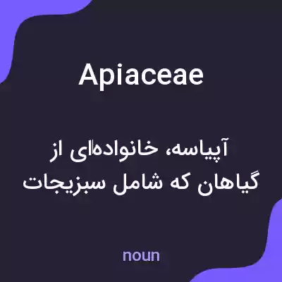 معنی apiaceae به فارسی معنی apiaceae به فارسی