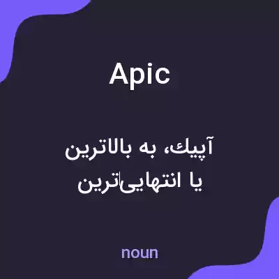 معنی apic به فارسی معنی apic به فارسی