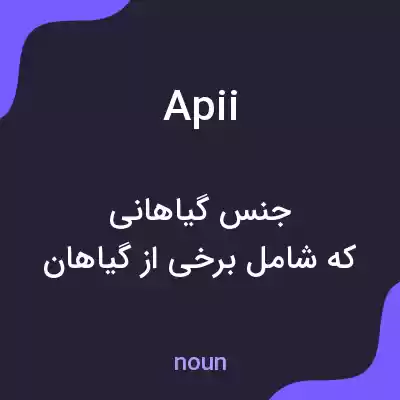 معنی apii به فارسی معنی apii به فارسی