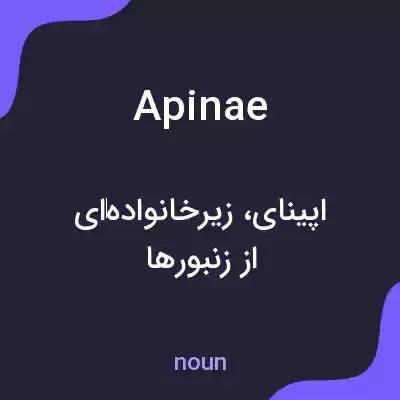 معنی apinae به فارسی معنی apinae به فارسی
