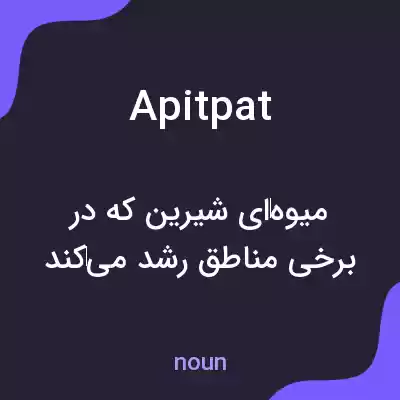 معنی apitpat به فارسی معنی apitpat به فارسی
