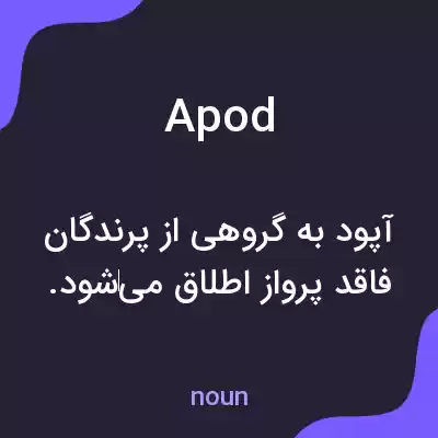 معنی apod به فارسی معنی apod به فارسی