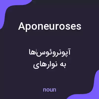 معنی aponeuroses به فارسی معنی aponeuroses به فارسی