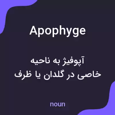 معنی apophyge به فارسی معنی apophyge به فارسی