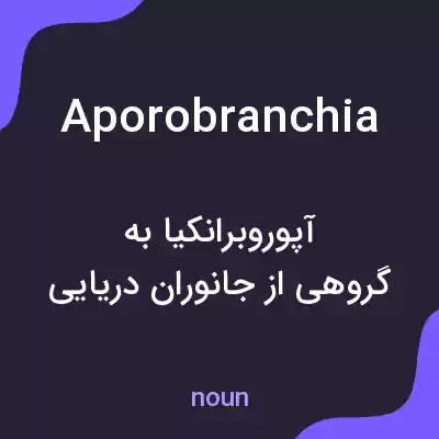 معنی aporobranchia به فارسی معنی aporobranchia به فارسی
