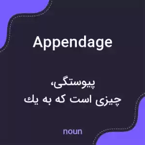 معنی appendage به فارسی معنی appendage به فارسی