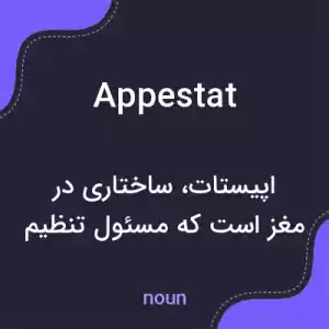 معنی appestat به فارسی