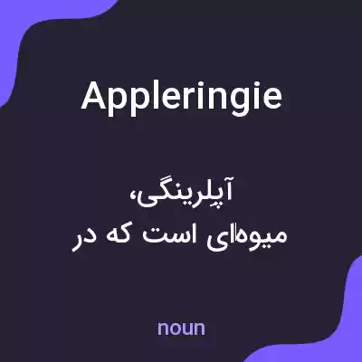 معنی appleringie به فارسی معنی appleringie به فارسی