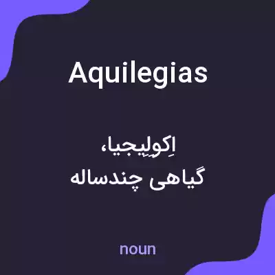 معنی aquilegias به فارسی معنی aquilegias به فارسی