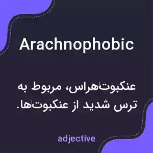 معنی arachnophobic به فارسی معنی arachnophobic به فارسی