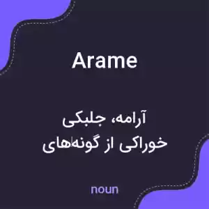 معنی arame به فارسی