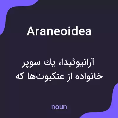 معنی araneoidea به فارسی معنی araneoidea به فارسی