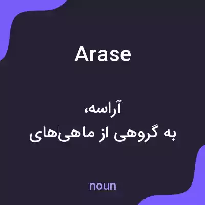 معنی arase به فارسی معنی arase به فارسی