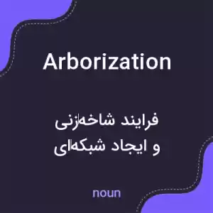 معنی arborization به فارسی معنی arborization به فارسی