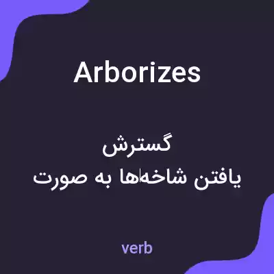 معنی arborizes به فارسی معنی arborizes به فارسی