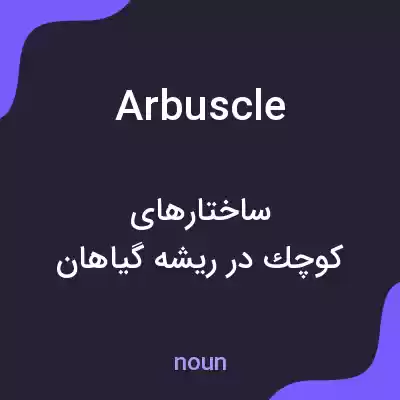 معنی arbuscle به فارسی معنی arbuscle به فارسی
