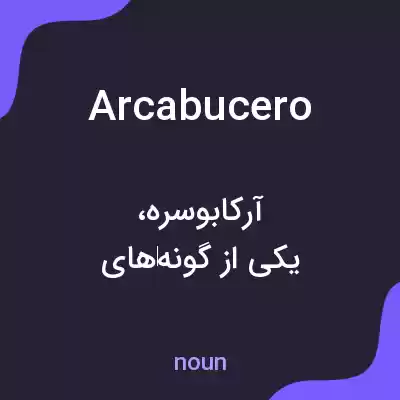 معنی arcabucero به فارسی معنی arcabucero به فارسی