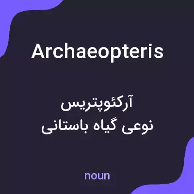 معنی archaeopteris به فارسی