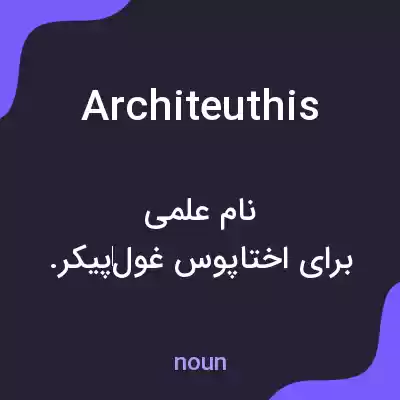 معنی architeuthis به فارسی معنی architeuthis به فارسی