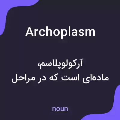 معنی archoplasm به فارسی معنی archoplasm به فارسی