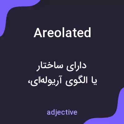 معنی areolated به فارسی معنی areolated به فارسی