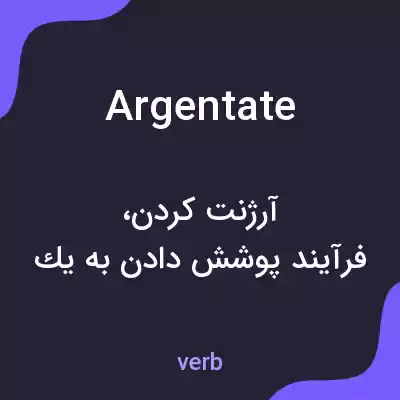معنی argentate به فارسی معنی argentate به فارسی