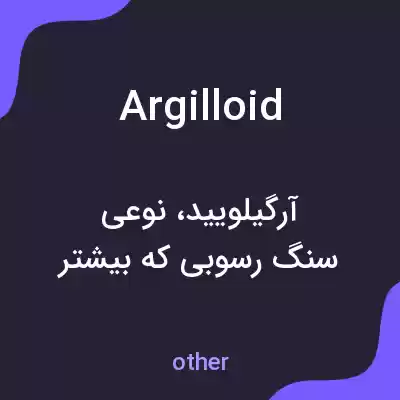 معنی argilloid به فارسی معنی argilloid به فارسی