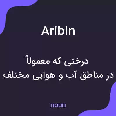 معنی aribin به فارسی معنی aribin به فارسی