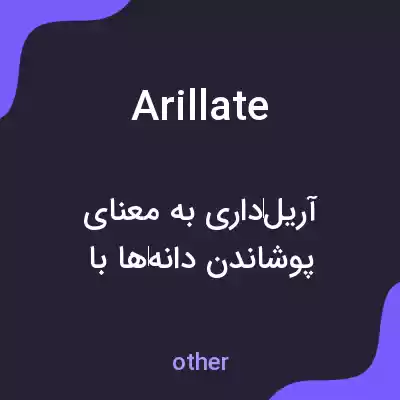 معنی arillate به فارسی معنی arillate به فارسی