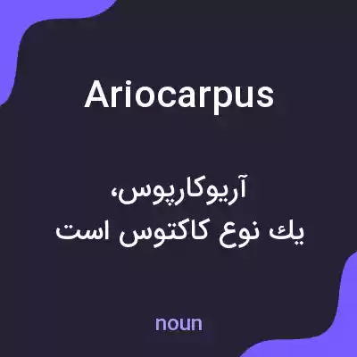 معنی ariocarpus به فارسی معنی ariocarpus به فارسی
