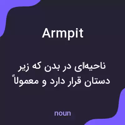 معنی armpit به فارسی معنی armpit به فارسی